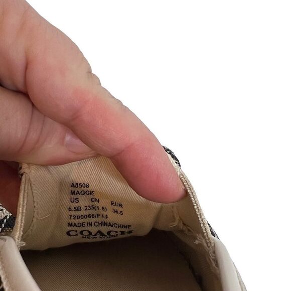 Coach leopard print Maggie slip on sneakers size 6.5 - Picture 9 of 16